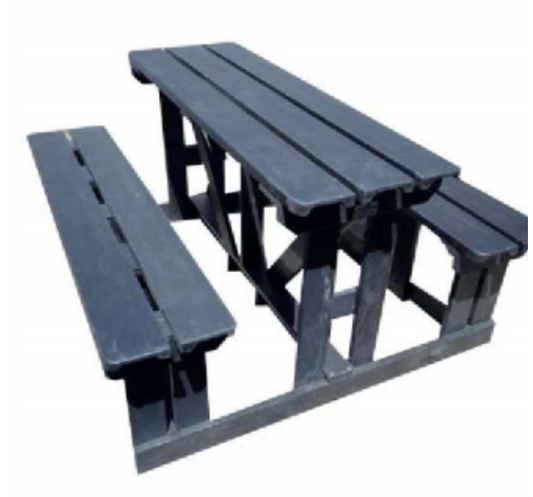 THE RECYCLED PLASTIC STAFF CANTEEN / BEER FEST BENCH