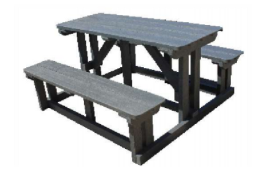 THE RECYCLED PLASTIC "DRAKENSBERG" BENCH