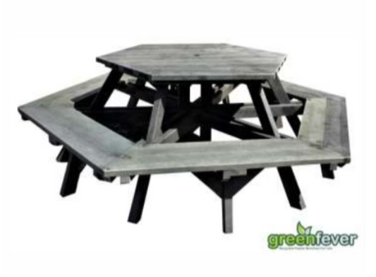 THE RECYCLED PLASTIC "HEXAGONAL" BENCH