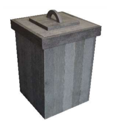 RECYCLED PLASTIC TOP LOADING DUST BIN