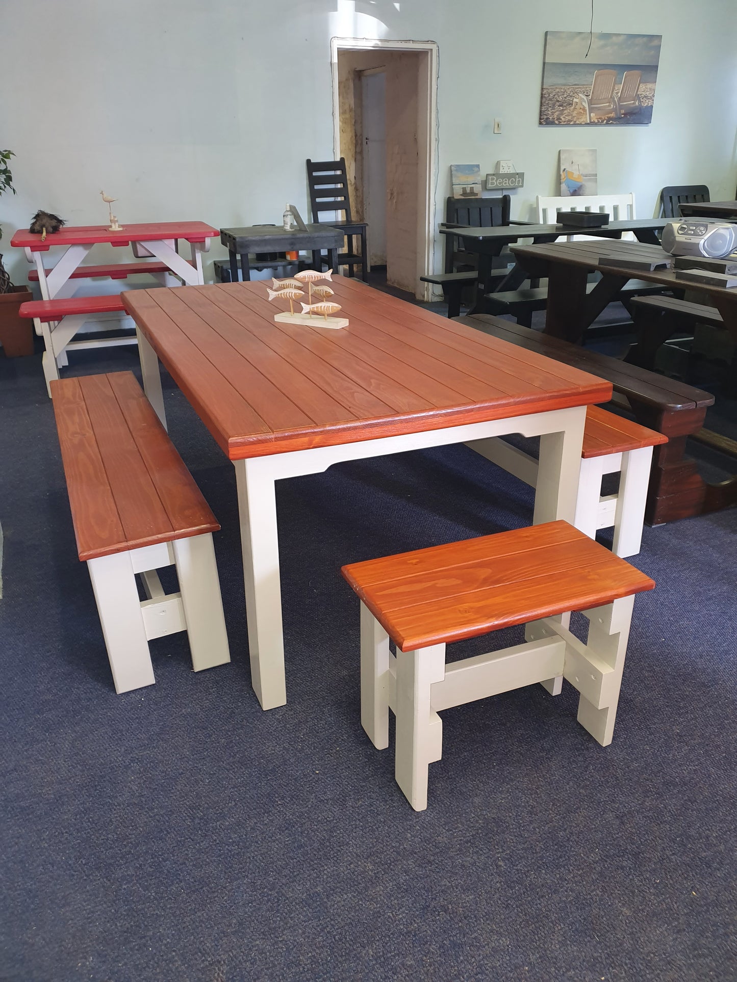 THE "LAPA" BENCH SET (END STOOLS EXTRA)