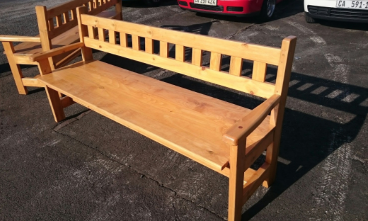 WAITING ROOM/COURT ROOM BENCH